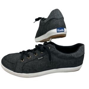 Keds Center II Charcoal Lace Up Sneakers Womens Size 10